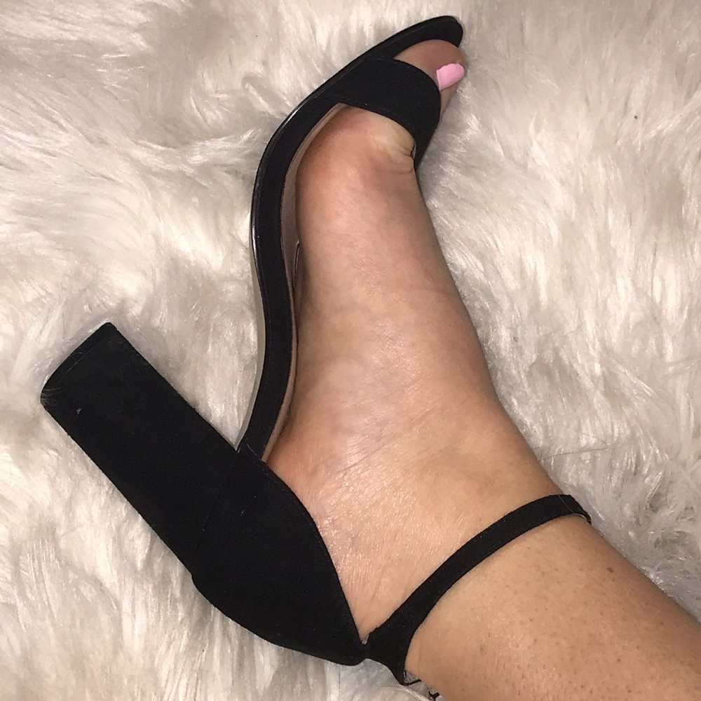 Madden Girl Strappy Black Heels Requested Listing